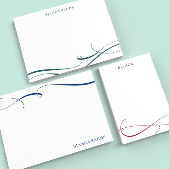 Elegant Flourishes Flat Note Card Collection